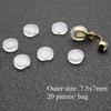Earrings Screw Backs Anti-Pain Ear Clip Rubber Silicone Earring Back Stoppers for Stud Earrings Ear Plug Blocked Caps DIY Making