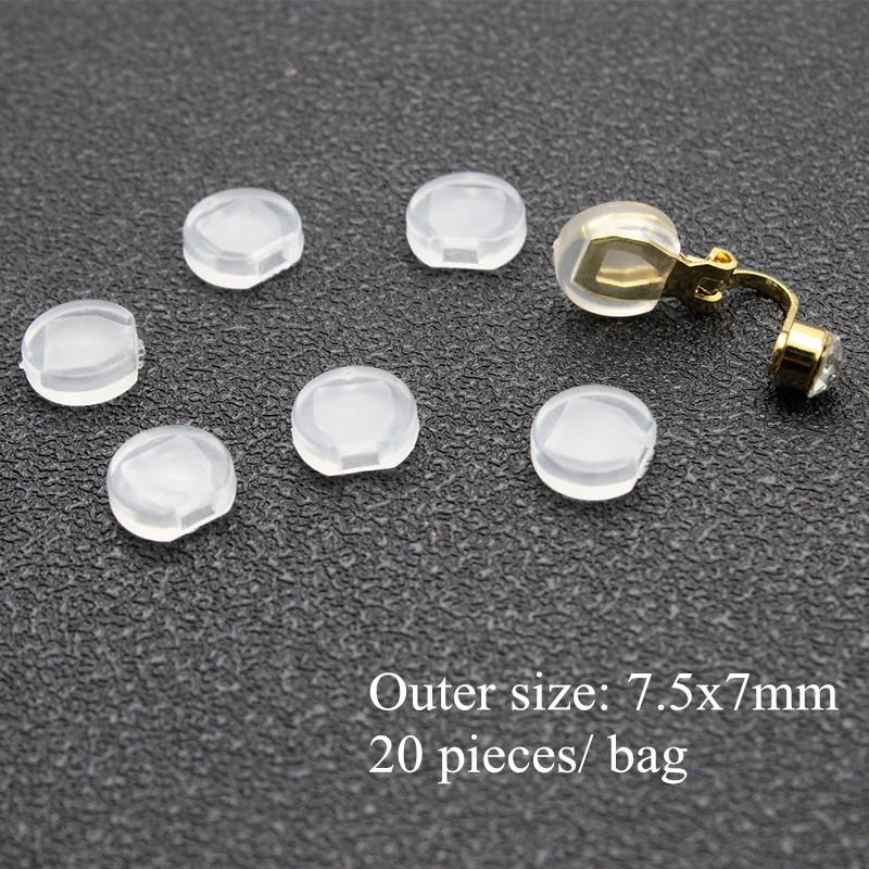 Earrings Screw Backs Anti-Pain Ear Clip Rubber Silicone Earring Back Stoppers for Stud Earrings Ear Plug Blocked Caps DIY Making