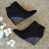 Stivaletti da Donna alla Caviglia con Plateau Autunno Inverno Scarpe Stampa Leopardo Stivali Moda Donna