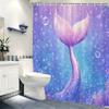 Vibrant Fantasy Pattern Polyester Shower Curtain - Stylish Bathroom Decor, Eye-Catching Bathtub Partition For Home Hotel