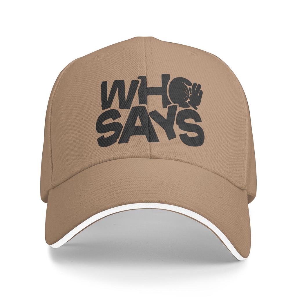 LYKN Who Says Casual Baseball Cap ThamePo Series Outdoor Sports Trucker Hat Summer Breathable Men Adult y2k Funny Baseball Caps