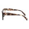 Prada Temple Letter Logo Rectangular Optical Glasses Women's Brown Brown 54