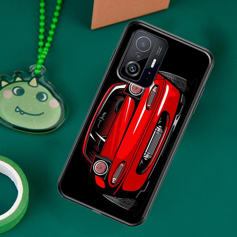 JDM Car RX7 MX5 Case For POCO F5 X5 X3 Pro X4 F4 GT F3 M5s C40 Cover For Xiaomi 13 12 Lite 11T 12T Pro 12X