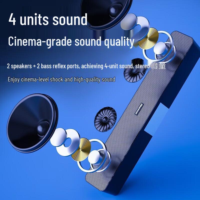 Newmine MX07 Wired USB Desktop Computer Speakers CN plug (adapter included)