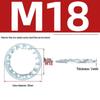 Carbon Steel Zinc-Plated Lock Washer with Inner and Outer Teeth