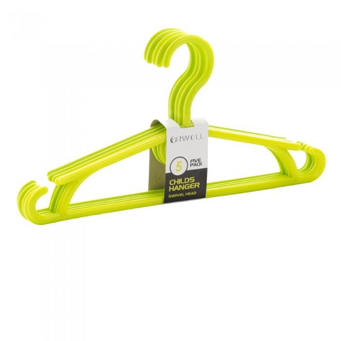 Orwell Children's Swivel Head Hangers Assorted Colours 5pk