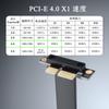 SinLoon PCIe 4.0 x1 Right-Angle Riser Cable / PCI-E 1x Male-to-Female Extension Cable (5 cm)