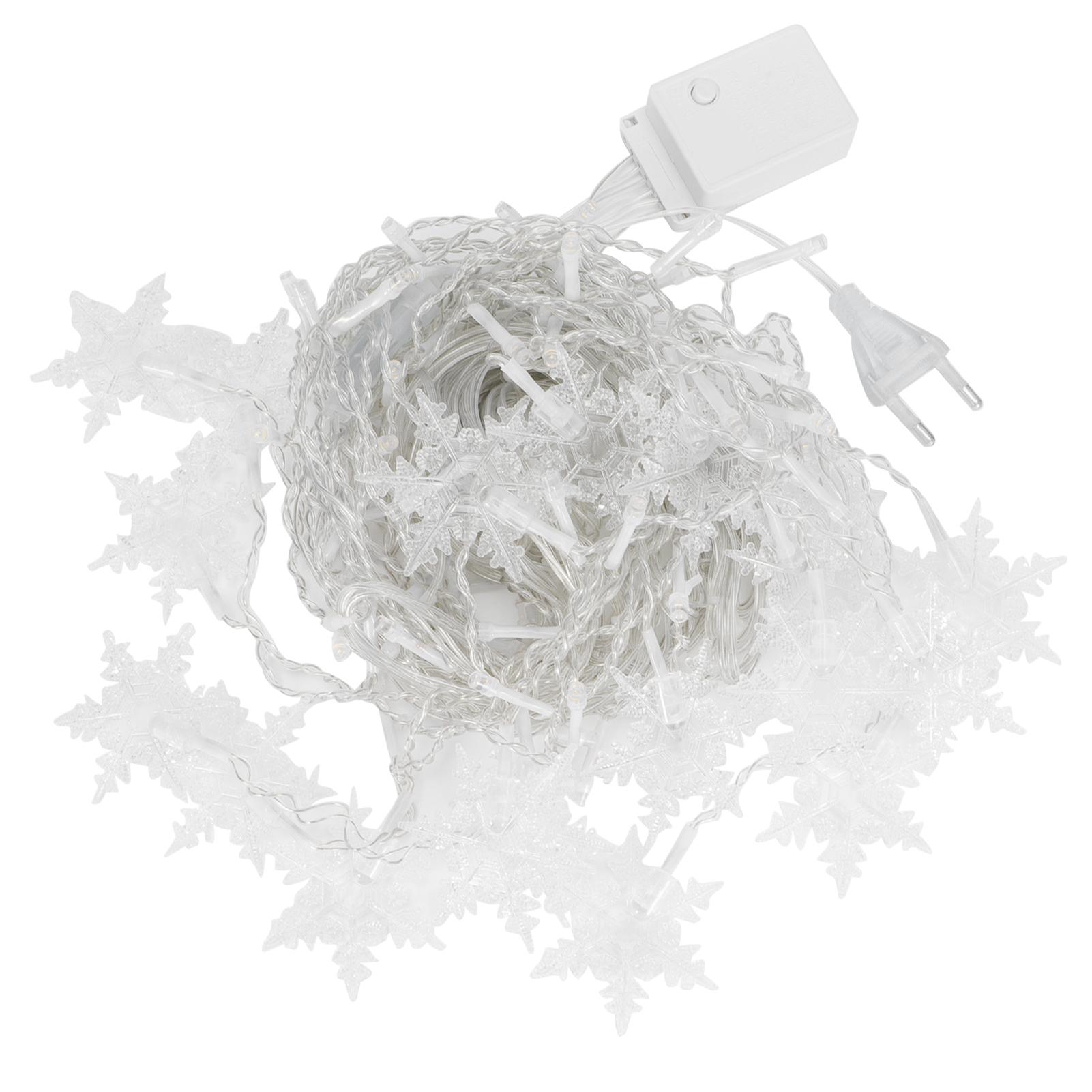 

96 светодиодных чипов гирлянды снежинки занавес лампы для рождественского праздничного украшения ЕС 220 В Warm White