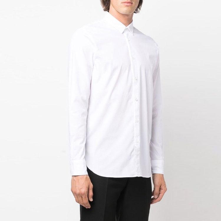 HUGO BOSS Shirts Men's White Lapel Moderate Shirt 50467251-100