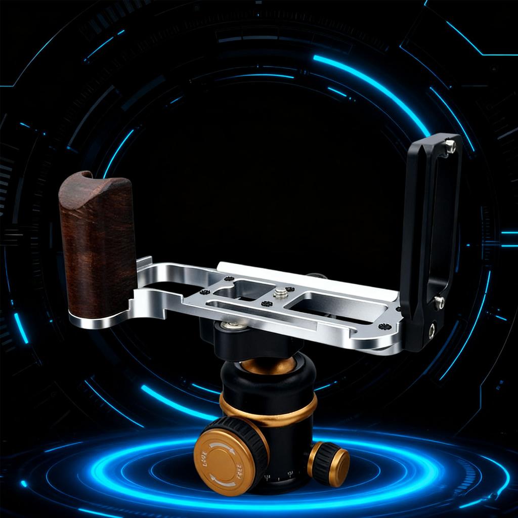 Quick Release L Plate Fit for   DF   Single Camera Blackwood Handle Grip with 1Celsius4in Threaded Hole Wrenches