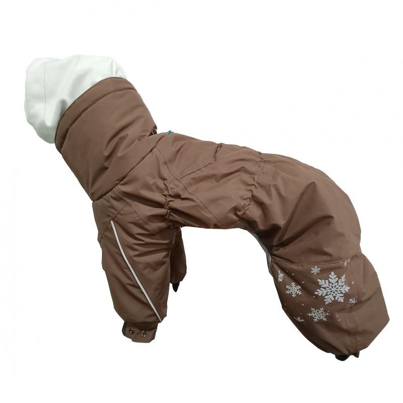 Thick Winter Dog Coat Medium To Large Breeds Warm Cotton Pet Jacket In Green Brown Purple Blue