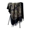Light Luxury Fashion Imitation Cashmere Shawl Large Cashew Print Scarf Double-sided Embroidered Fringed Scarf Fashion Shawl