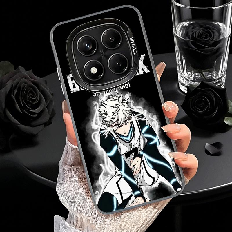 Blue L-Lock Nagi Seishiro Soft Phone Case for Samsung Galaxy S24 S25 FE S26 Edge S23 Ultra S22 Plus S21 + Shockproof Cover Back
