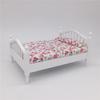 1:12 Mini Dollhouse Furniture Fresh Rose Bedroom Linen Double Bed Bedroom Mini Furniture