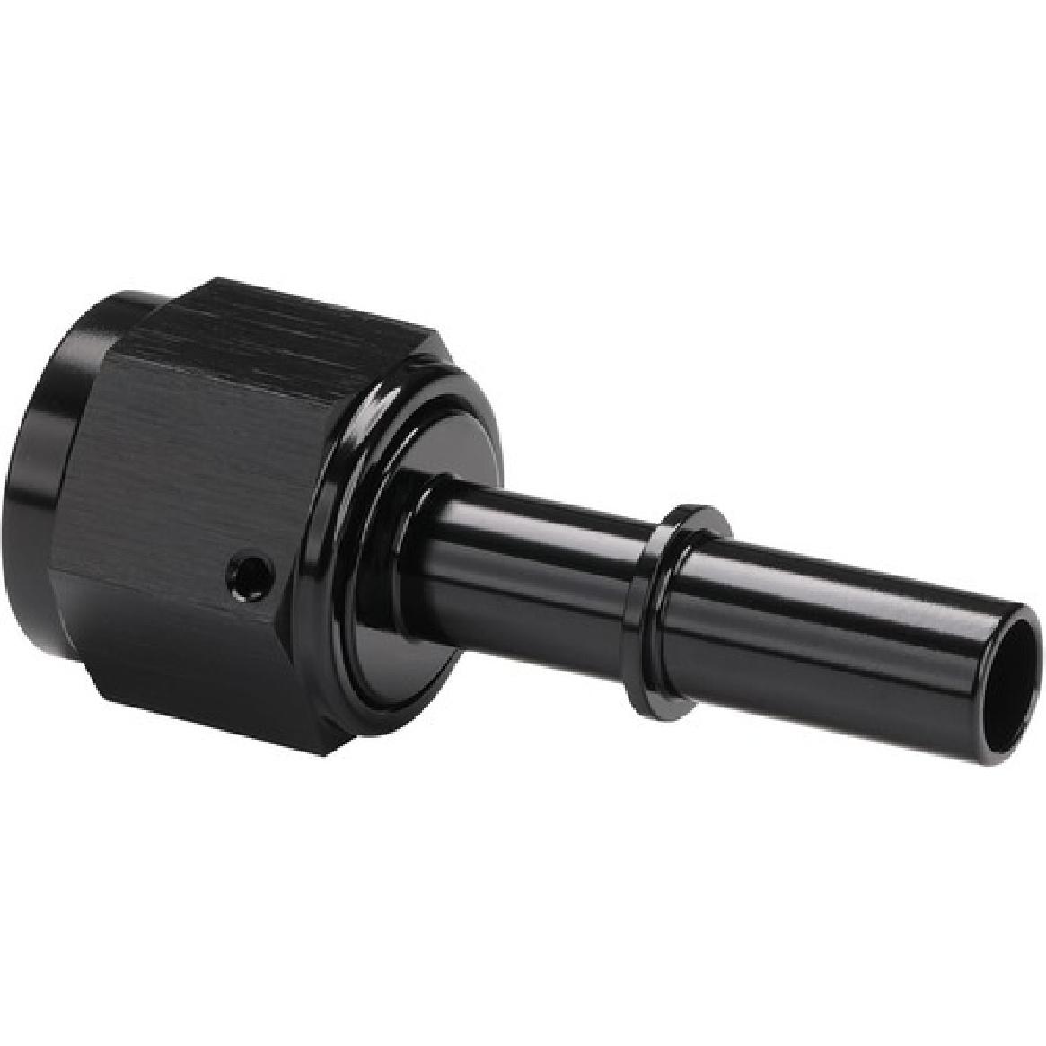 8AN Female Swivel to 3/8  SAE Quick Connect Disconnect Male Push - 8AN to 3/8