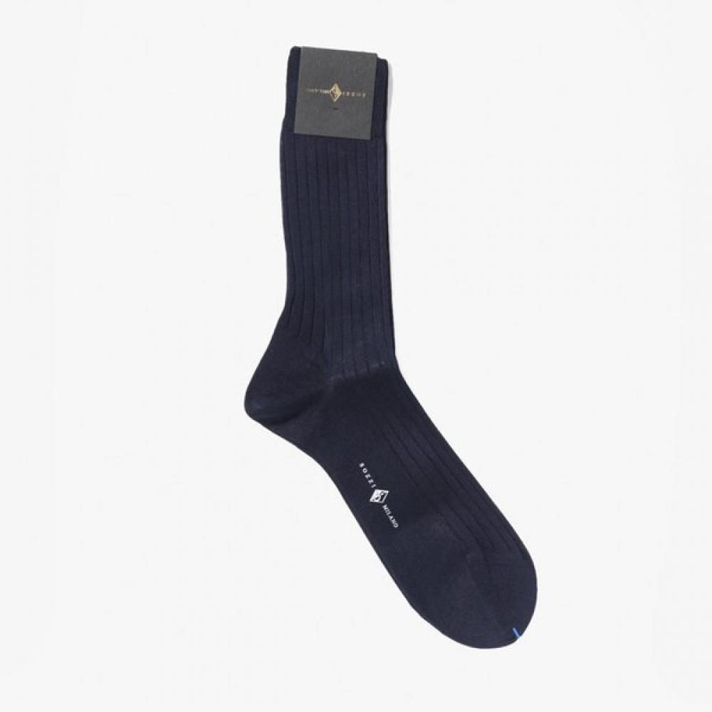 Sf Market Sochi Calze Dress Socks Classic Short Rib Socks Navy Zed1m80000a72 (72)NAVY/FR