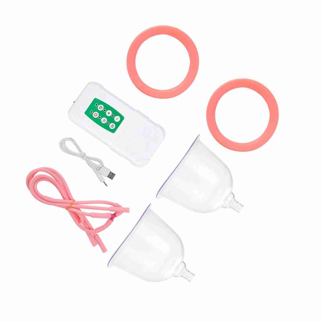 Powerful Vacuum Breast Enlargement Machine Electric Double Cup USB Charging (  Cup)