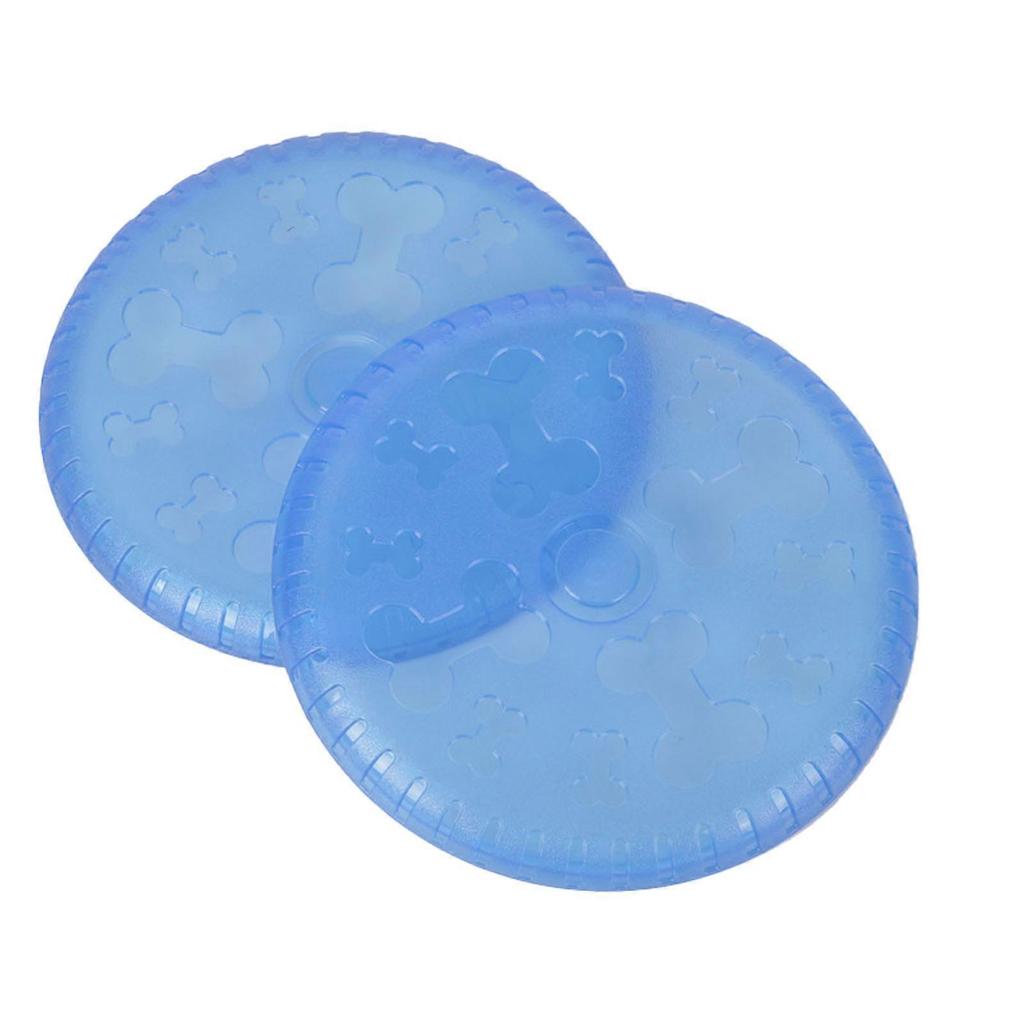 Dog Toy Flexible TPR Interactive Stress Relief Flying Dog Sport Disc for Dogs Outdoor Play Training