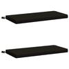 2 Piece Bench Cushions SOEST 2 Pcs. 100percent  Polyester Black