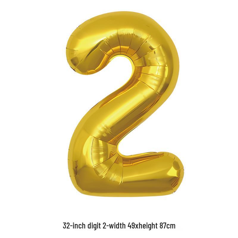 32-Inch White Number '40' Birthday Balloon, Aluminum Foil Party Decoration Prop