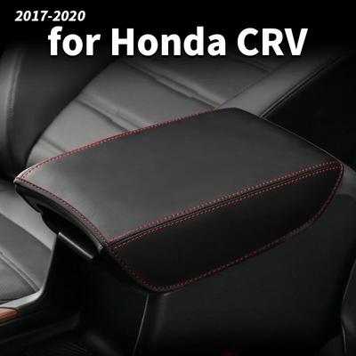 Voor Honda CRV CR-V 2017- Centrale armsteunhoes Auto-interieur armsteunhoes leren hoes Decoratie-accessoires