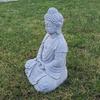 Figurine Bouddha de Jardin Statue Bouddha Décoration Argile Pour le Jardin 52 Cm Grand
