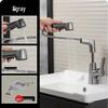 TLXT Gunmetal Gray Ausziehbare Waschtischarmatur