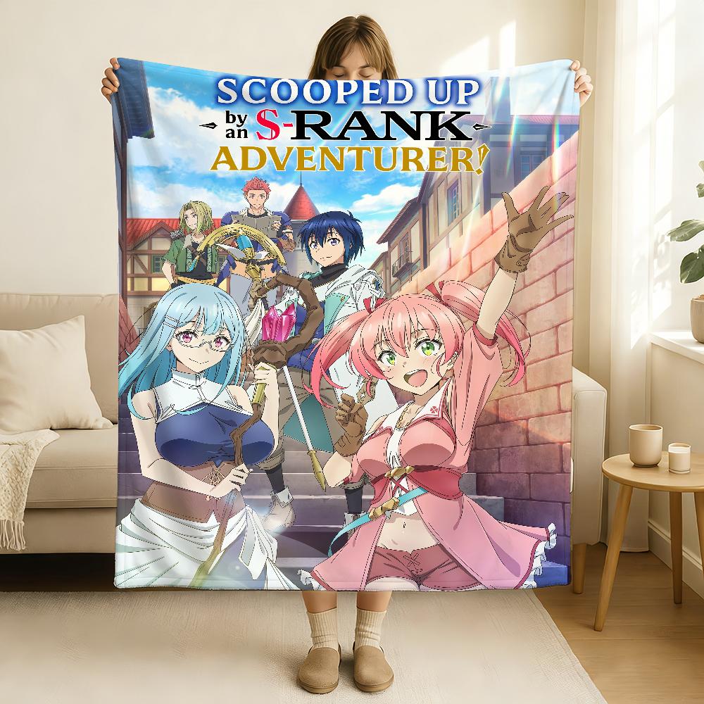 Scooped Up by an S Rank Adventurer! Blanket Soft and Skin Friendly For Couch Bed Napping Bedspread All Seasons Comforter
