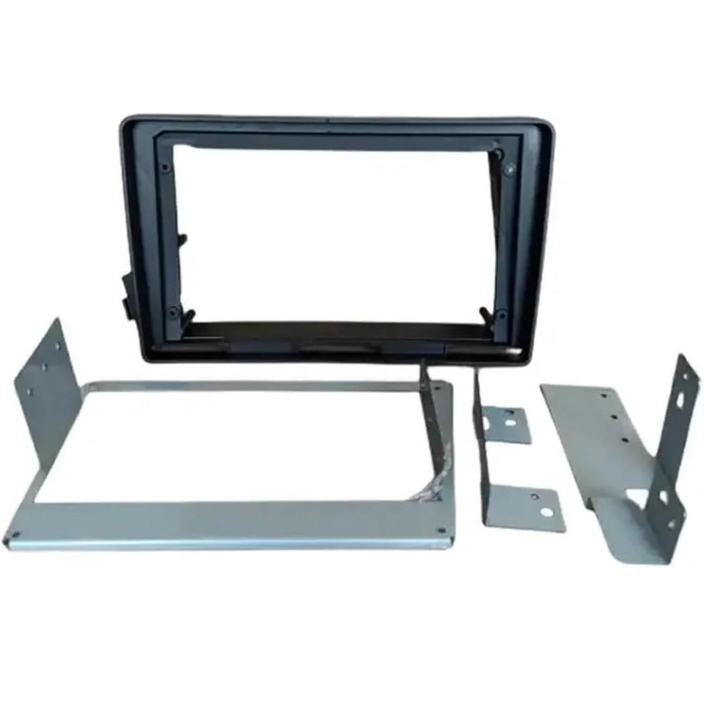 9" 2-Din Dash Radio Bezel Fascia Panel Trim For SsangYong Actyon Kyron 2005-2011