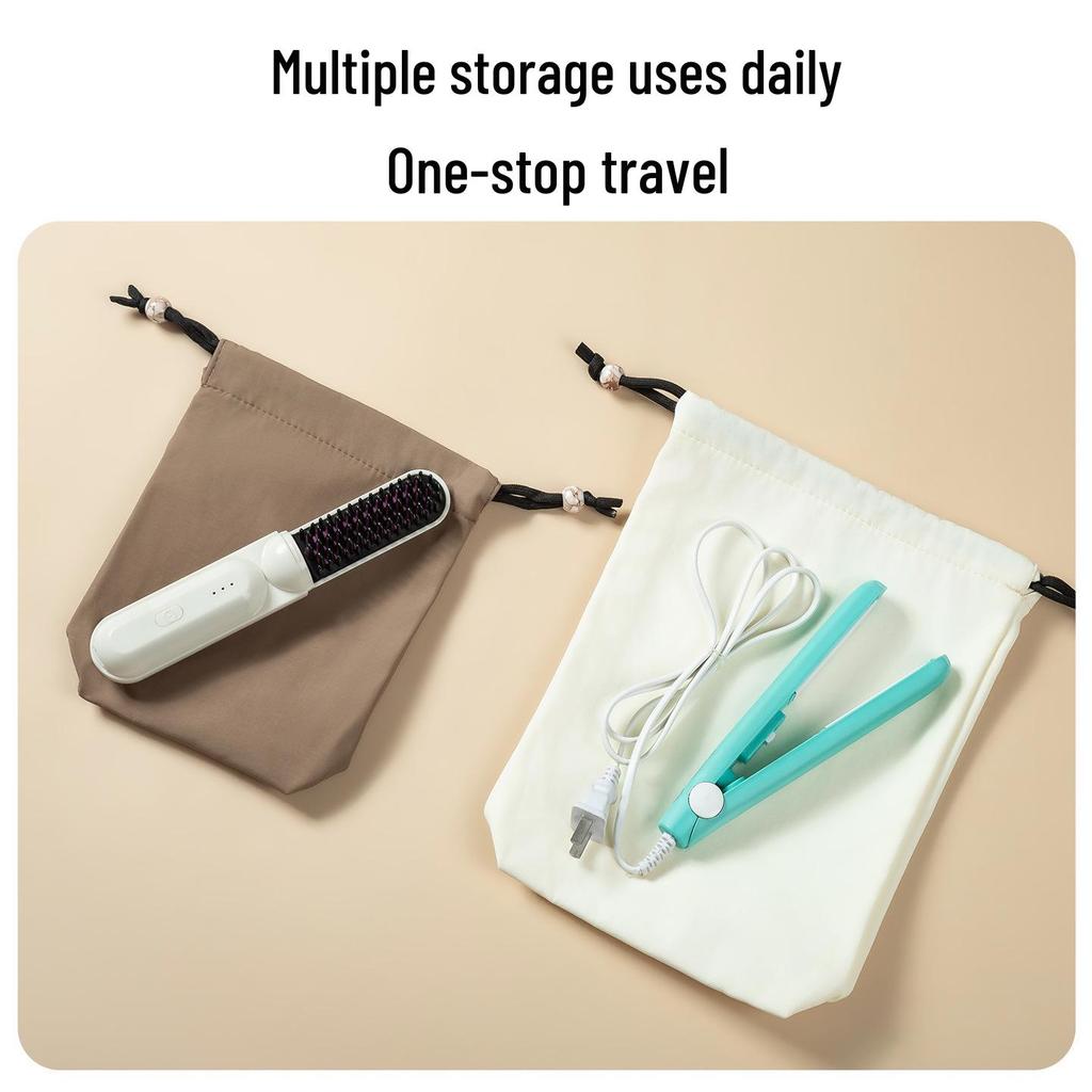 Large Waterproof Nylon Travel Bag for Hair Dryer, Underwear, and More