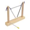 Hand Percussion Triangle Musical Instrument with Pine Frame for Performance Playing