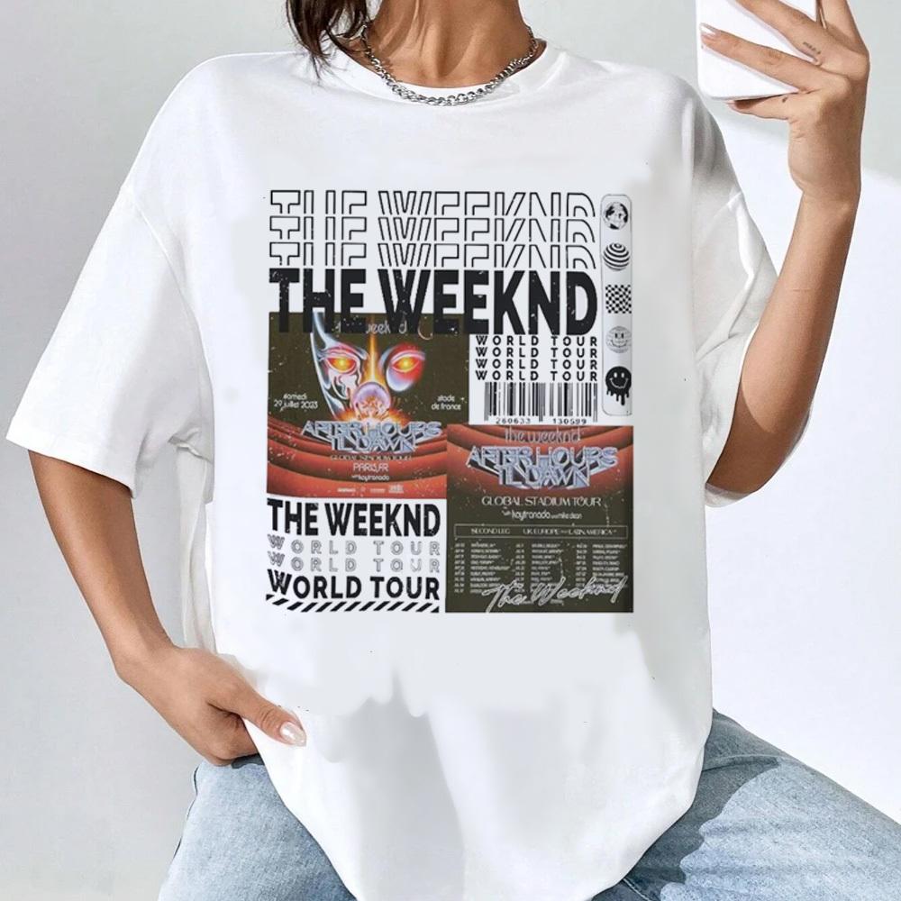 The Weeknd Oberteile Mädchen Psychedelisch Vintage Popkultur Koreanische Kleidung Gothic Oberteile Psychedelisch Koreanische Kleidung 80er Jahre Streetwear