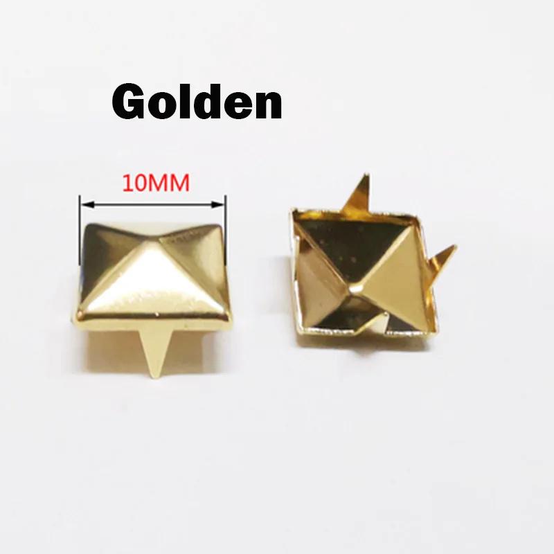 20/30/50Pcs 4~15mm Metal 4 Claw Rivets Square/Round Spike Studs Pyramid Rivets for Clothes Shoes Bags Belt Punk DIY Leathercraft