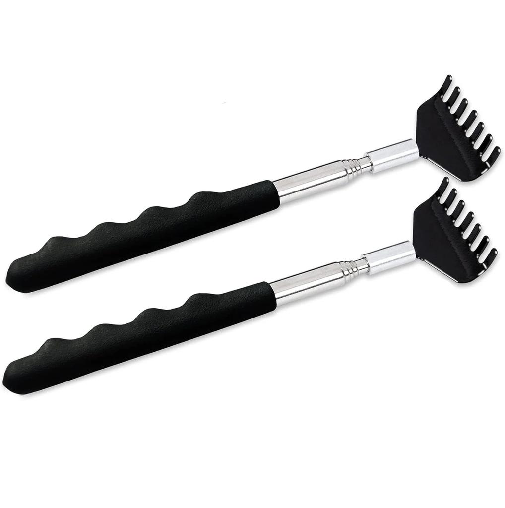 [8.3-22.8" Extendable Back Scratcher] Portable Telescopic Back Scratcher - Stainless Steel, Extendable  Comfort Grip Handle