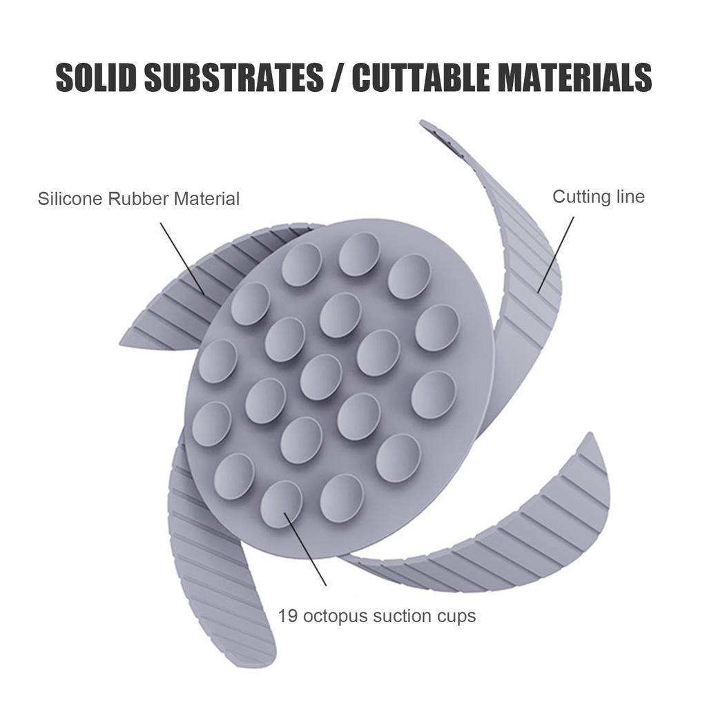 19 Suction Cups Slow Eating Bowl Insert Silicone Dog Slow Feeder Insert Cuttable Dog Food Bowls Feeder Insert Soft for Cats Dogs