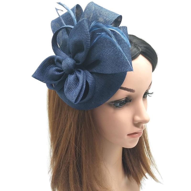 Fashion Elegant Fascinator Hat Decorative Flower Headpiece With Adjustable for Weddings Teas Parties Event