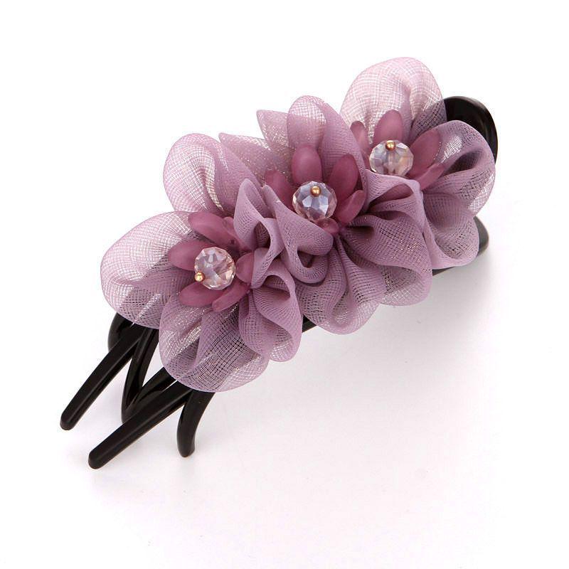 Korean Silk Flower Duckbill Hair Clip for Styling