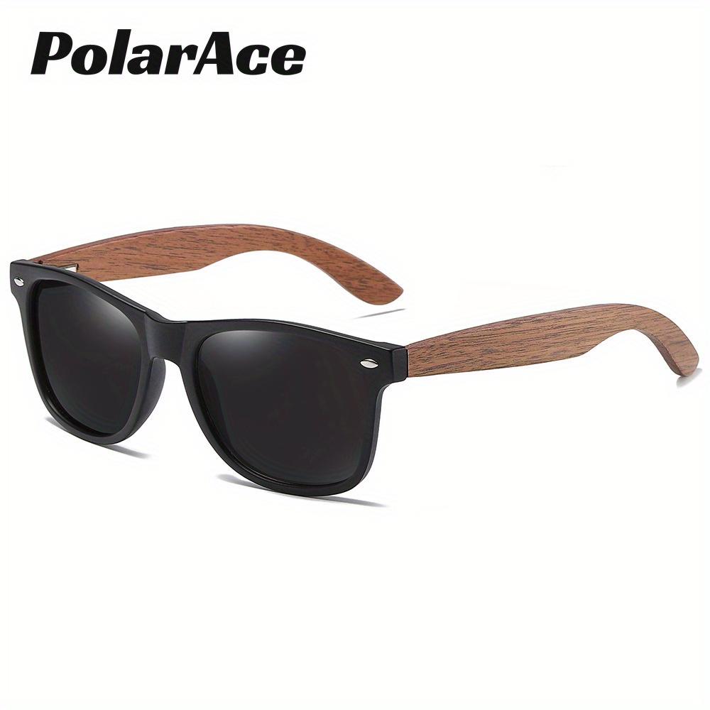 PolarAce Unisex Wooden Polarized Fashion Walnut Outdoor Sunglasses, UV400