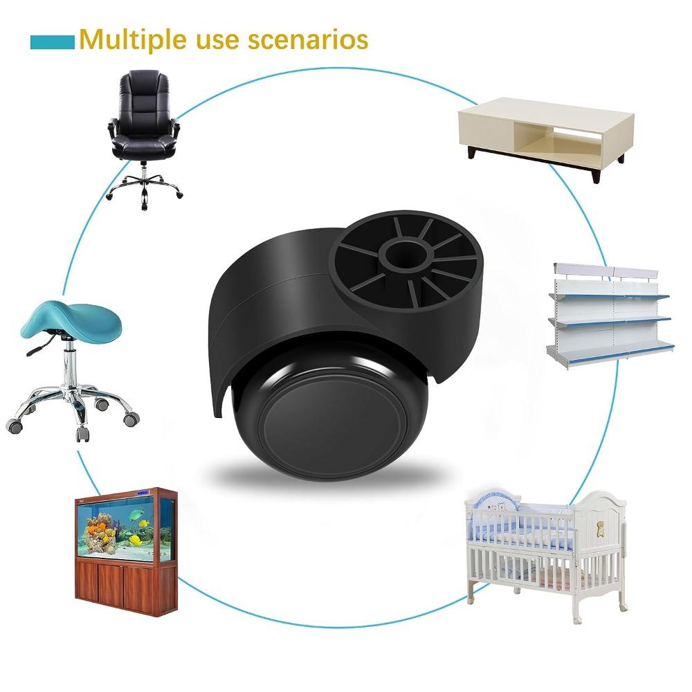 5PCS Furniture Accessories Furniture Casters Stemless Caster Replacement Office Chair Chair Roller