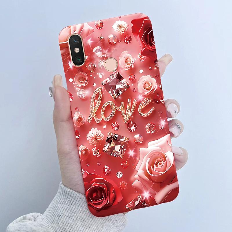 For Xiaomi Mi Max 3 Case Back Cover New design Butterfly Flower Girl Painted Candy Color Soft Silicone Shells For Mi Max3 Capa