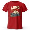 Vintage Adventure Badge Printed Unisex Men Women T-Shirt Tees Tops 100% Cotton Expedition Graph