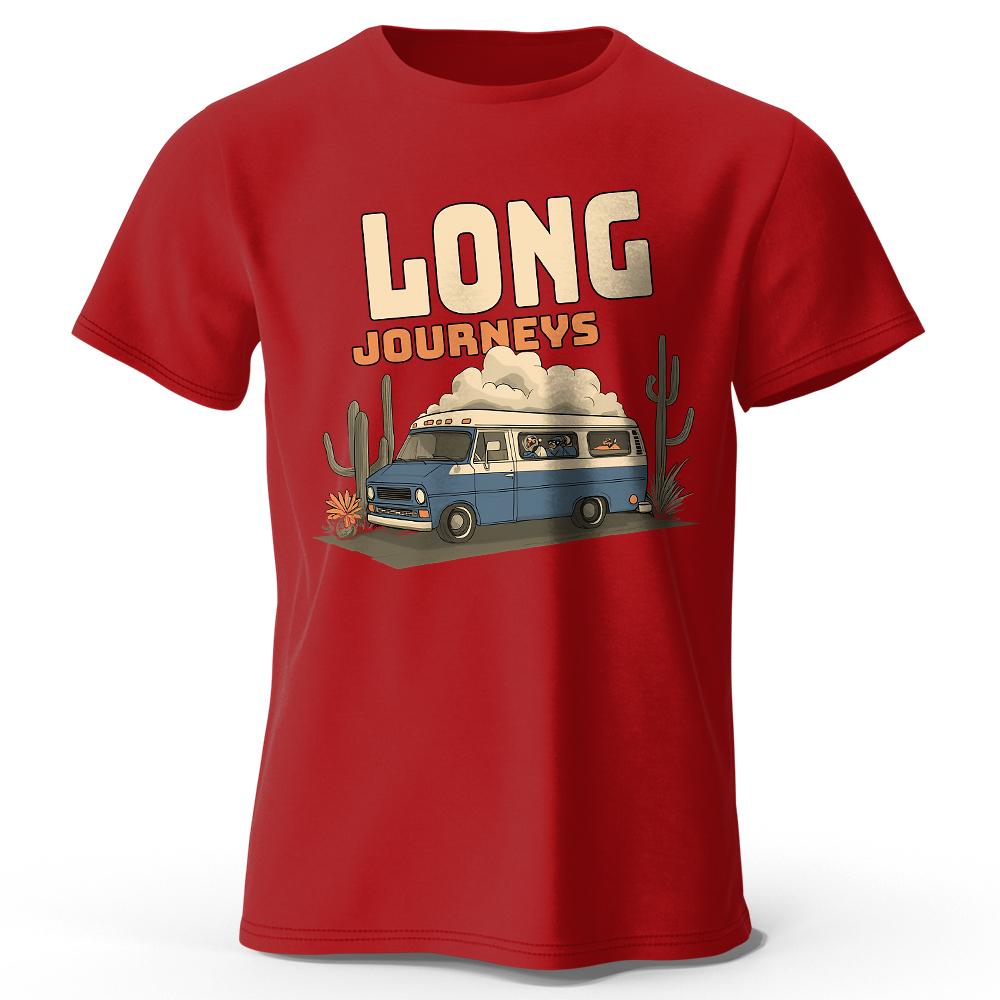 Vintage Adventure Badge Printed Unisex Men Women T-Shirt Tees Tops Expedition Graphic Outdoor Wear