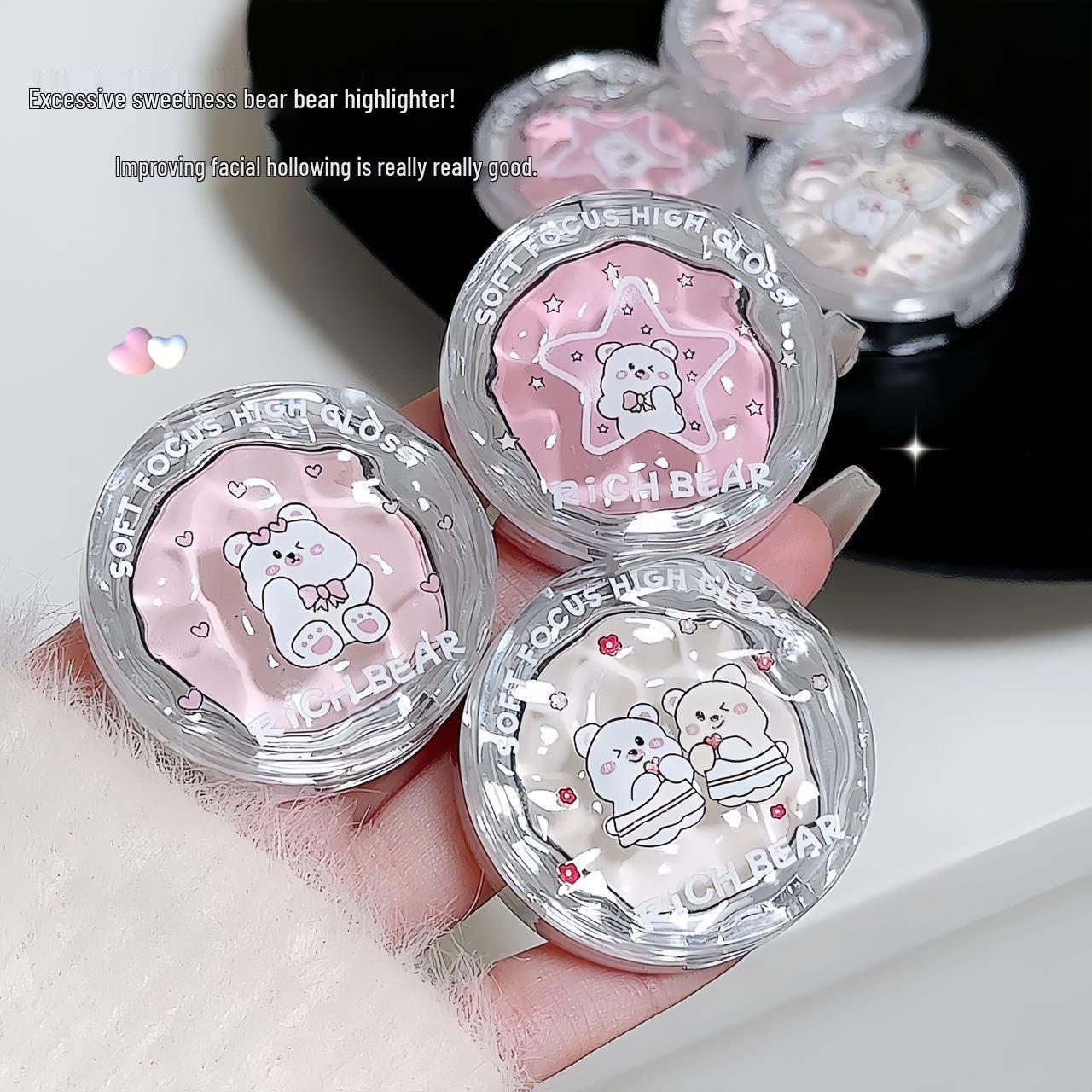 

Rich Bear Matte Nude Soft Focus Blush & Highlighter Trio