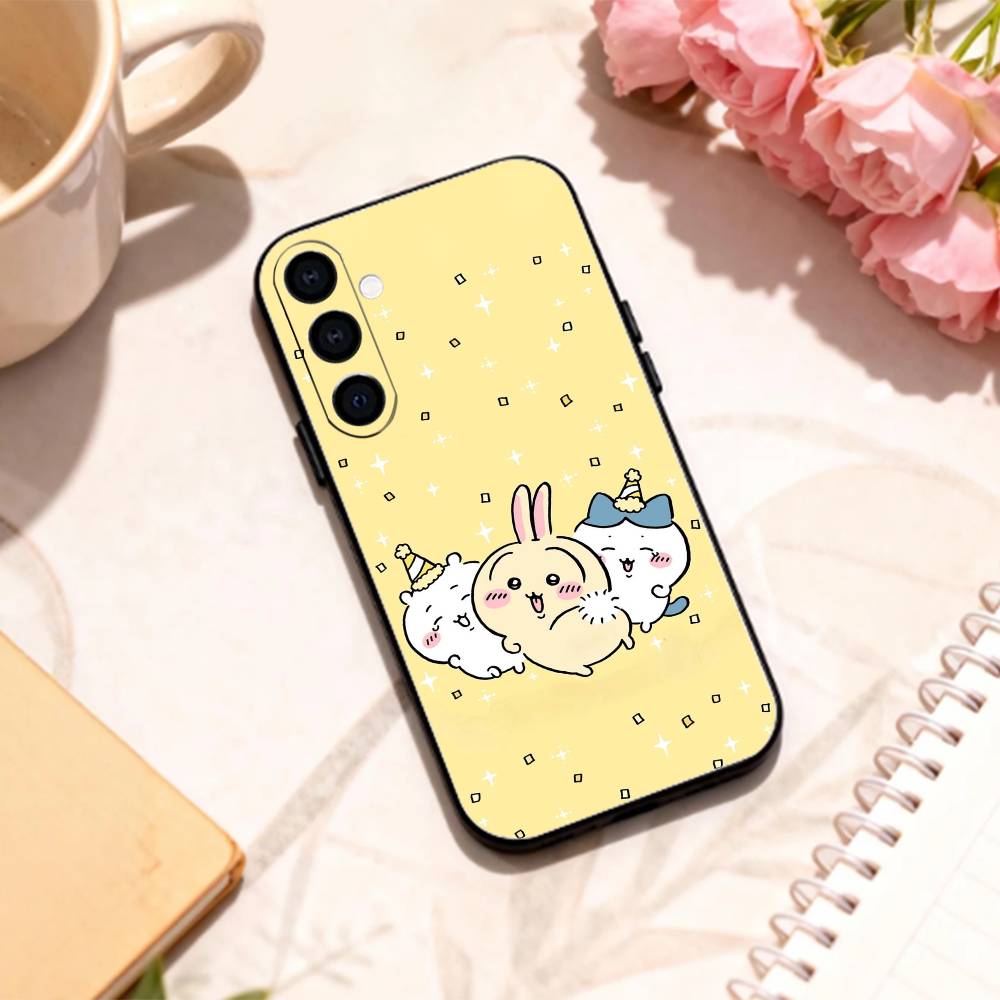 Cute C-C-Chiikawas   Phone Case For Samsung Galaxy A73,A72,A71,A70,A53,A52,A51,Others Soft Black Shell