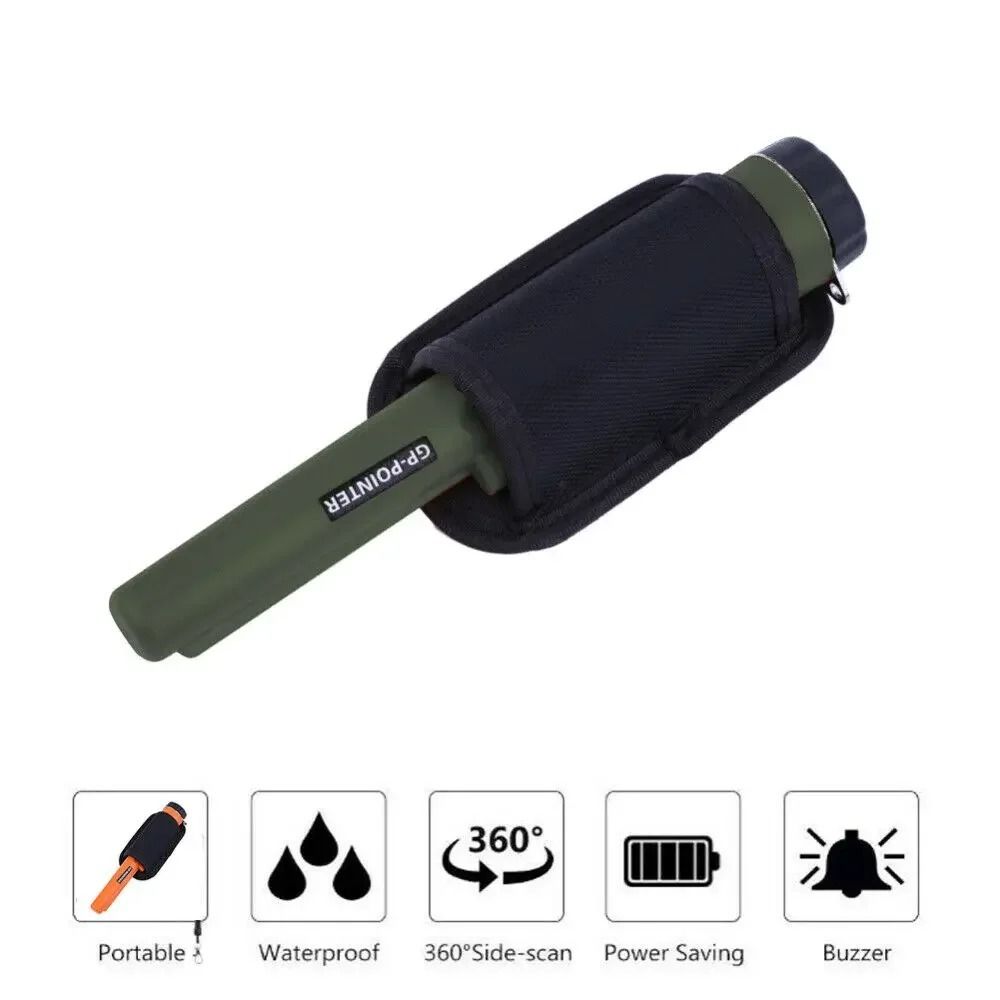 With LED Lights Handheld GP-Pointer 360° Scan Metal Pinpointing Rod Metal Detector  Underground