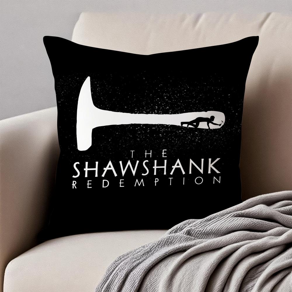 Fashion TThe Shawshank RedemptionS Cushion Cover Pillowcase Antidustmite Invisible Zipper Short Plush Sofa Cushion