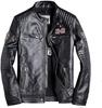 CNPLOPANSS Genuine Leather Motorcycle Sheepskin Cowhide Leather Rider Business Solid Cold Weather Plus Size Men's Jacket, Jacket, Jacket, Leather,