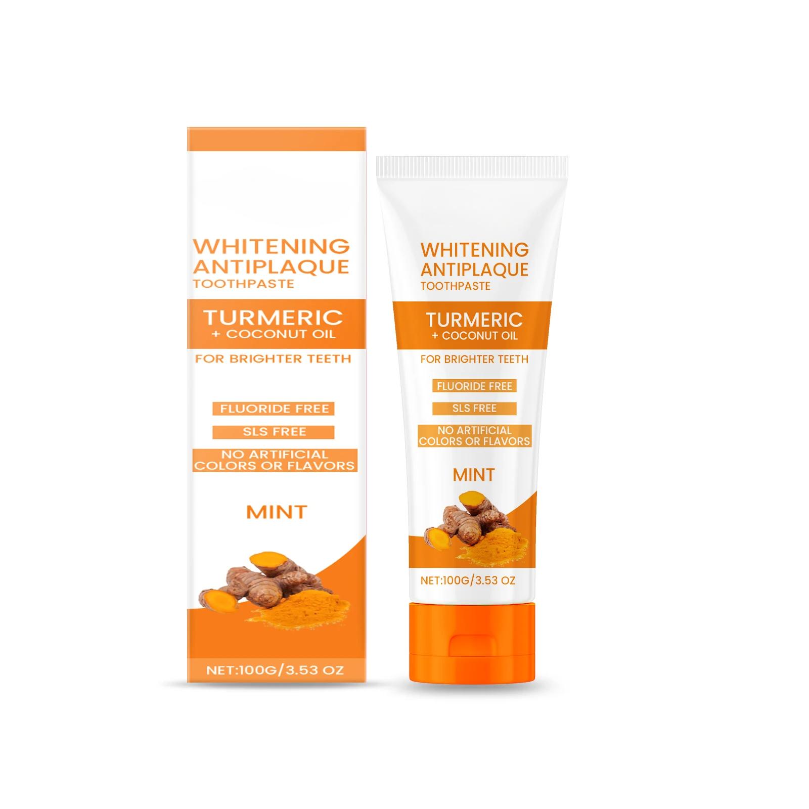 

100 г зубной пасты с куркумой отбеливание зубов удаление желтизны восстановление зубов очистка зубов свежее дыхание осветление зубов зубная паста 1PC