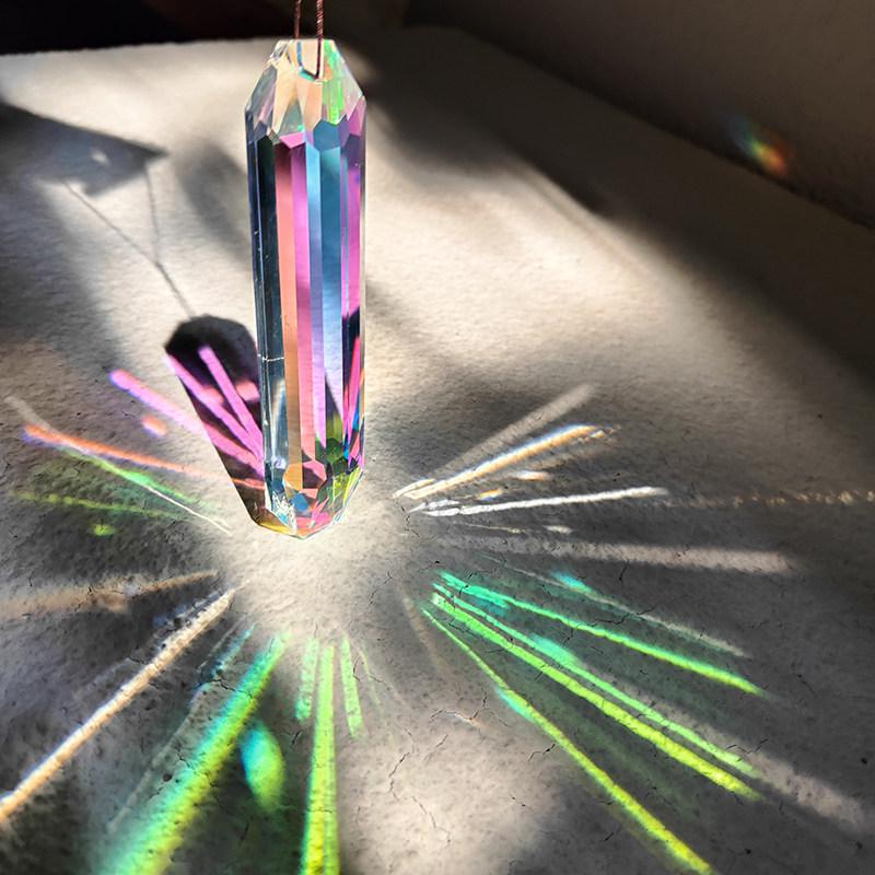 Heart Crystal Sun Catcher: Rainbow Prism Light & Shadow Hanging Ornament - Creative Toy Gift for Kids