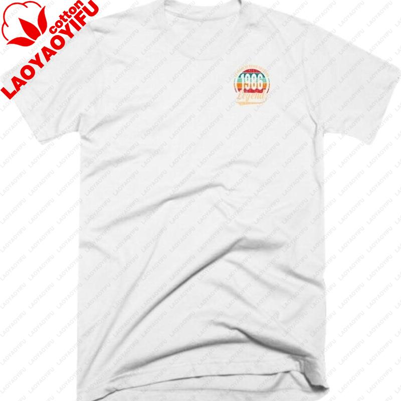 40. Geburtstag Grafik T-Shirt Klein 40 Jahre Großartig Sein Legende Geboren 1986 Lustiger Witz Fans Geschenk Streetwear Unisex T-Shirt Top